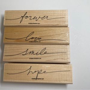 Stampin Up Wooden Rubber Stamps,Variety